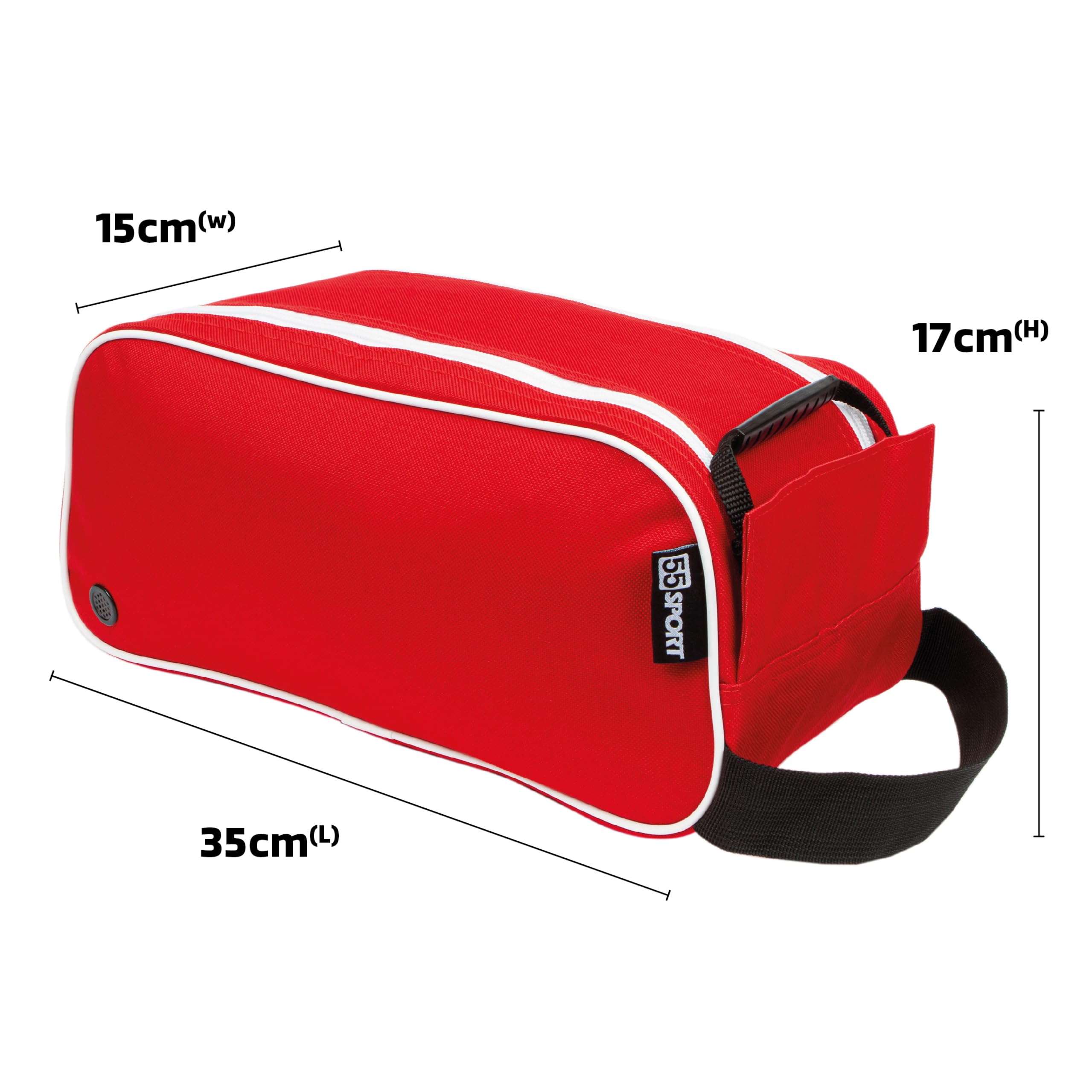 Bolsa clásica para botas de fútbol roja