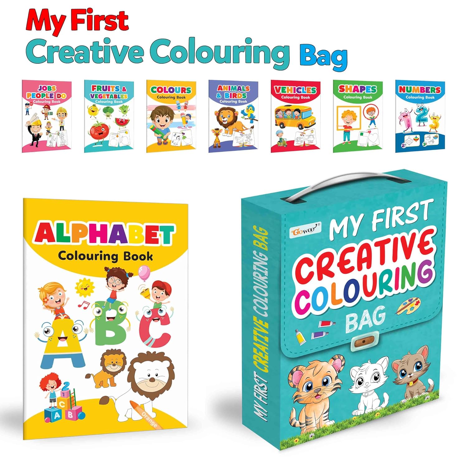 Buy My first Colouring bag : Kids first Colouring little library ...