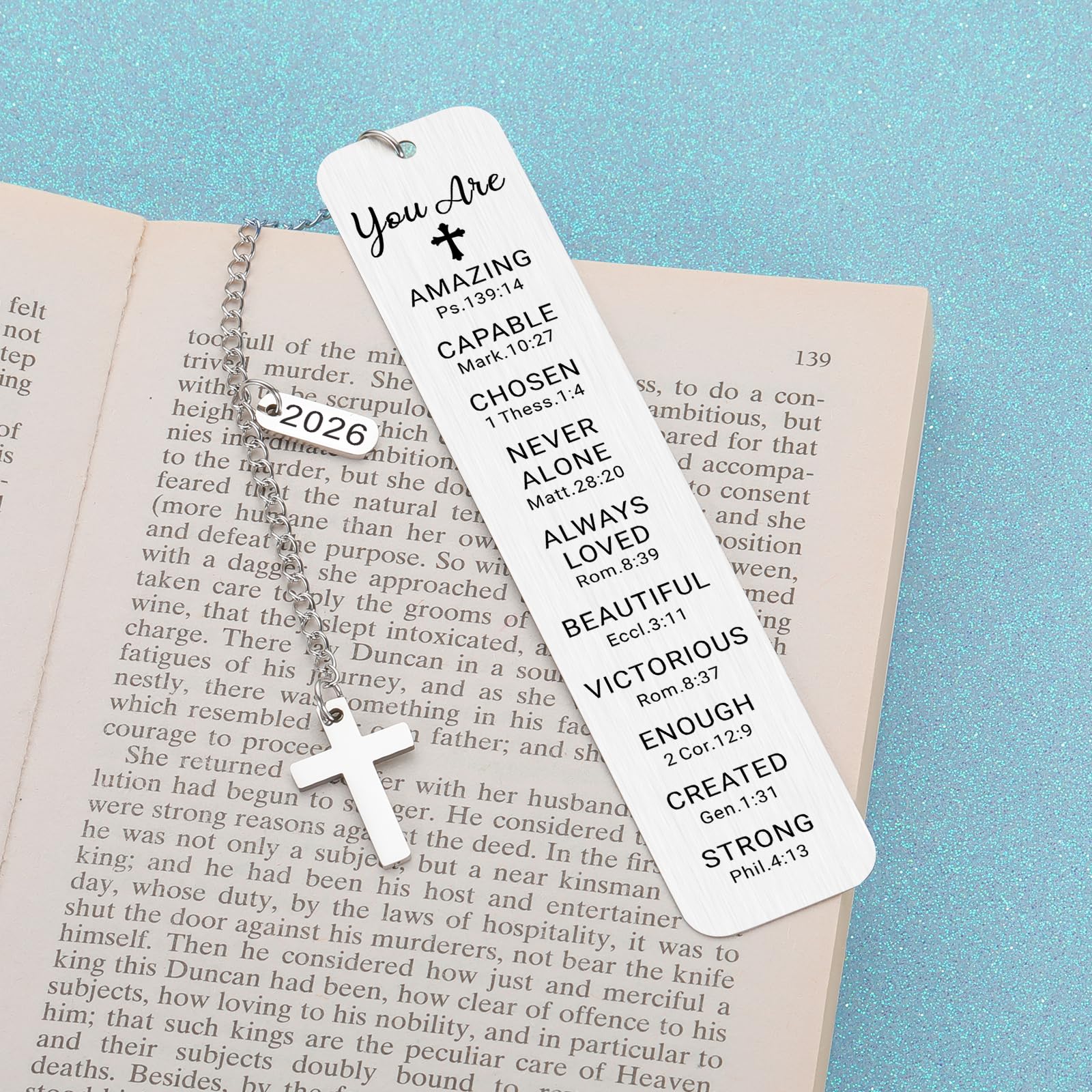 Baptism Gifts for Teen Girls Teenage First Communion Gifts for Girls Teens Boys Religious Christian Confirmation Gifts Bookmark for Women Girls Graduation Birthday Gifts Stocking Stuffers for Teen Boy