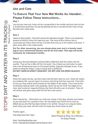 Miniatura 4 de Tapete de barro de un solo paso, tapete de barro de un paso, tapete de barro de un paso (grande, rojo)