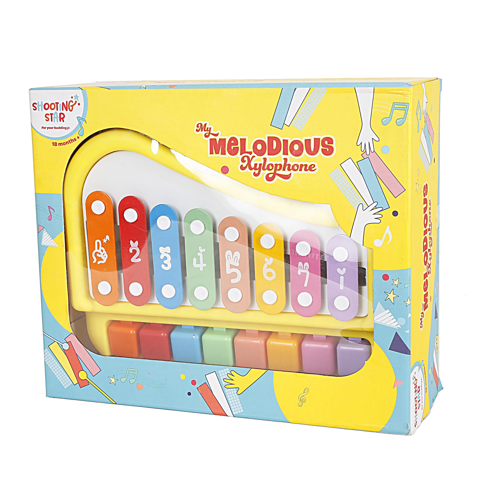 Shooting Star My Melodious Xylophone – Musical Toy for Kids, Yellow, 18M+-picture-45