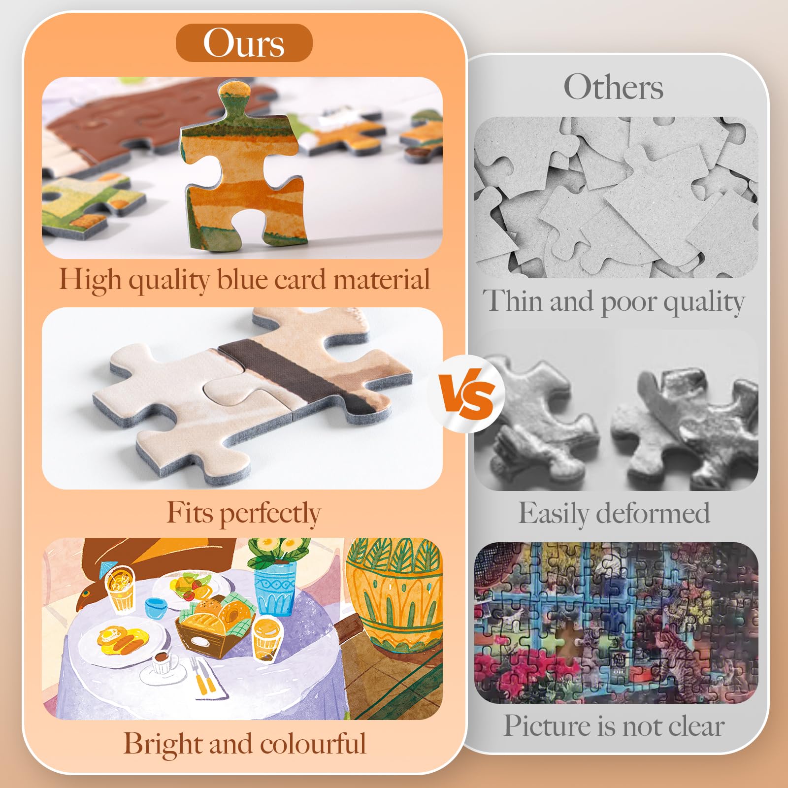 ROWOOD Puzzle da 1000 pezzi per adulti bambini, gioco impegnativo, giocattolo educativo, puzzle regali per donne uomini, vacanze amalfi