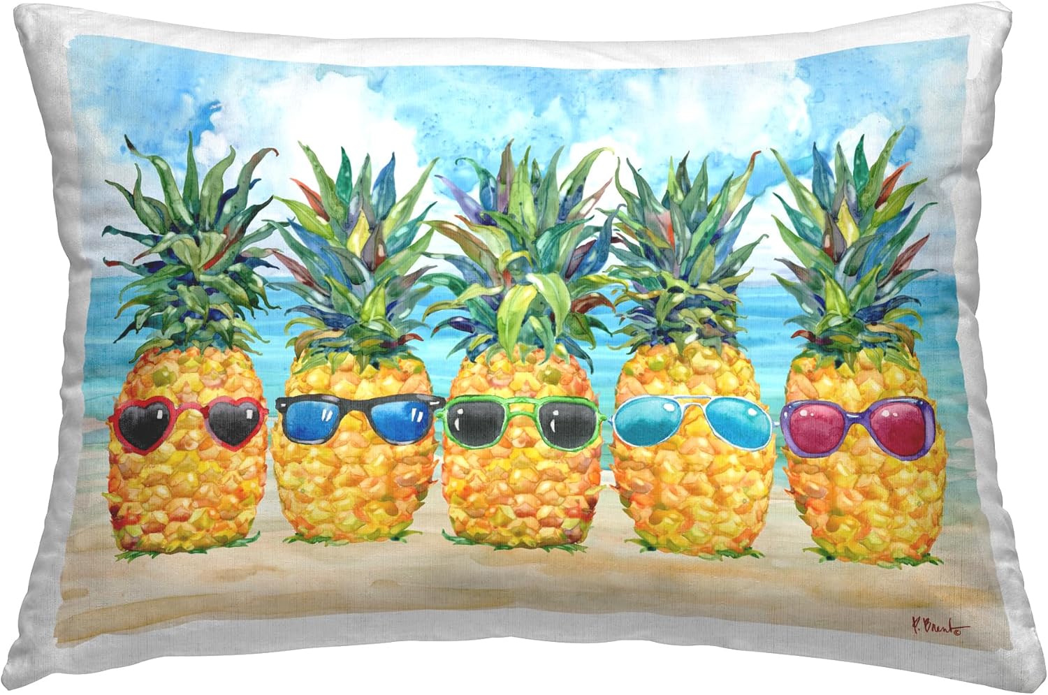 Stupell Industries Pineapples with Sunglasses Design by Paul Brent