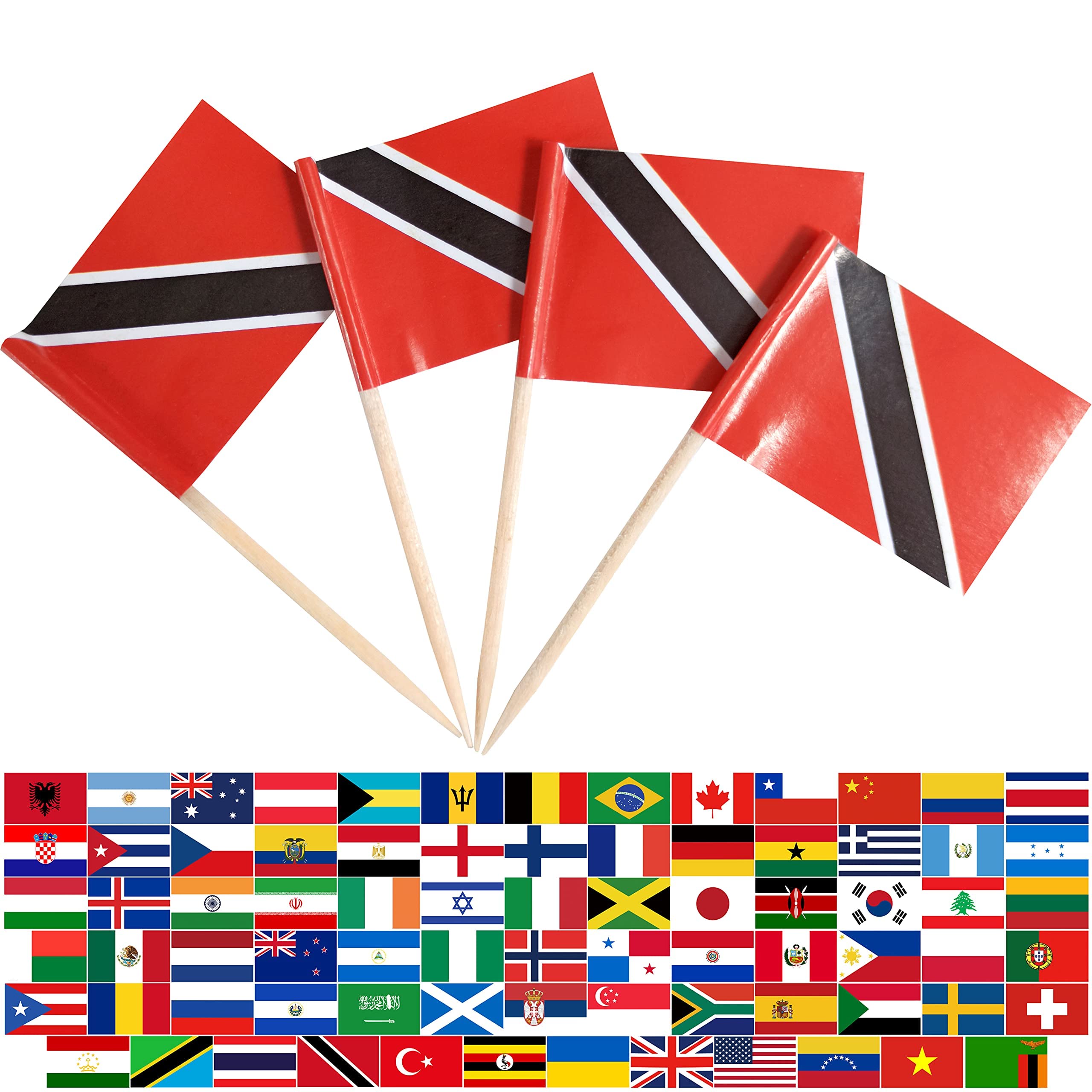 AZ FLAG Bandiera Trinidad E Tobago 45x30 cm - Bandierina Trinidadiana 30x45 cm Cordicelle
