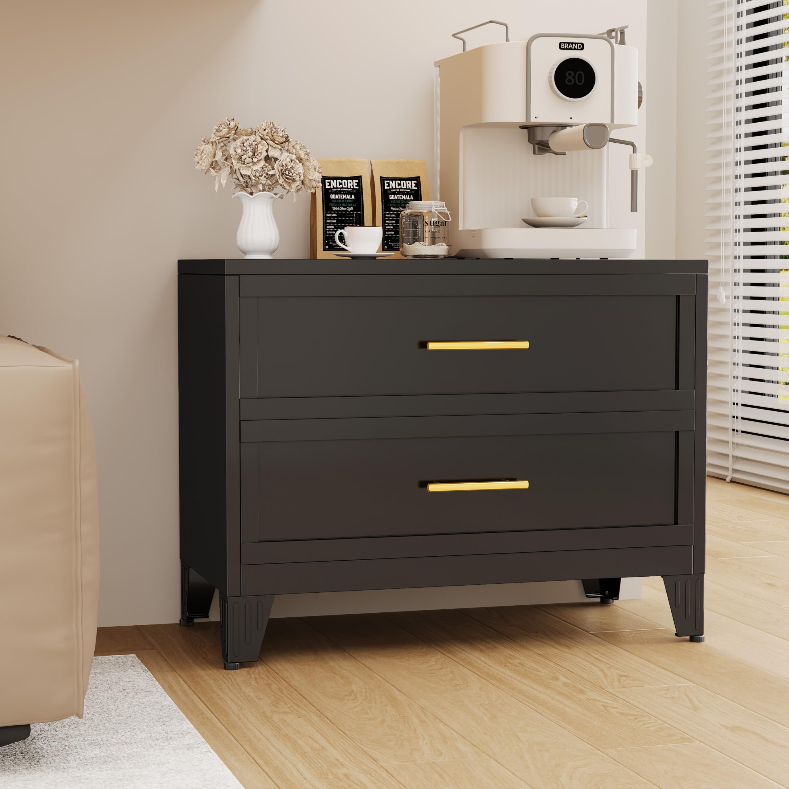 used black dresser Chest Of Drawers Black Dresser6 Drawer Chest With Wide Storage, Modern