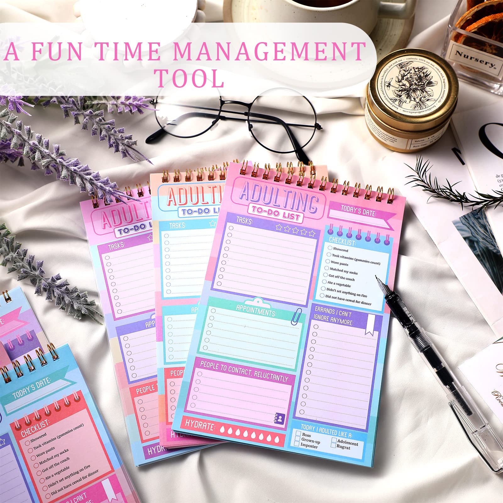 Snapklik.com : Glenmal 6 Pack Adulting Note Pad To Do List Notepad ...