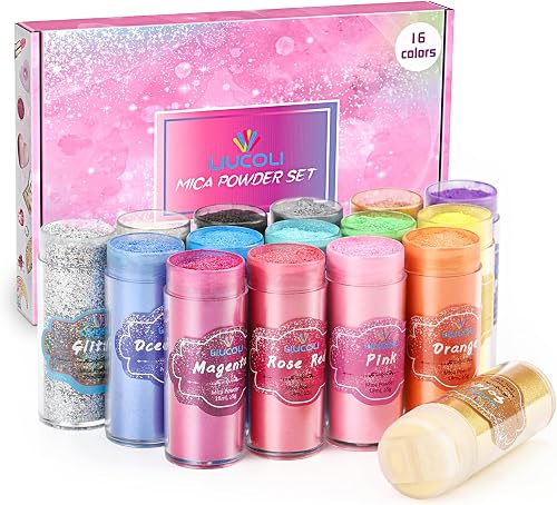 Colorant Résine Époxy, Pigment Bougie 18ml*16 Couleurs…