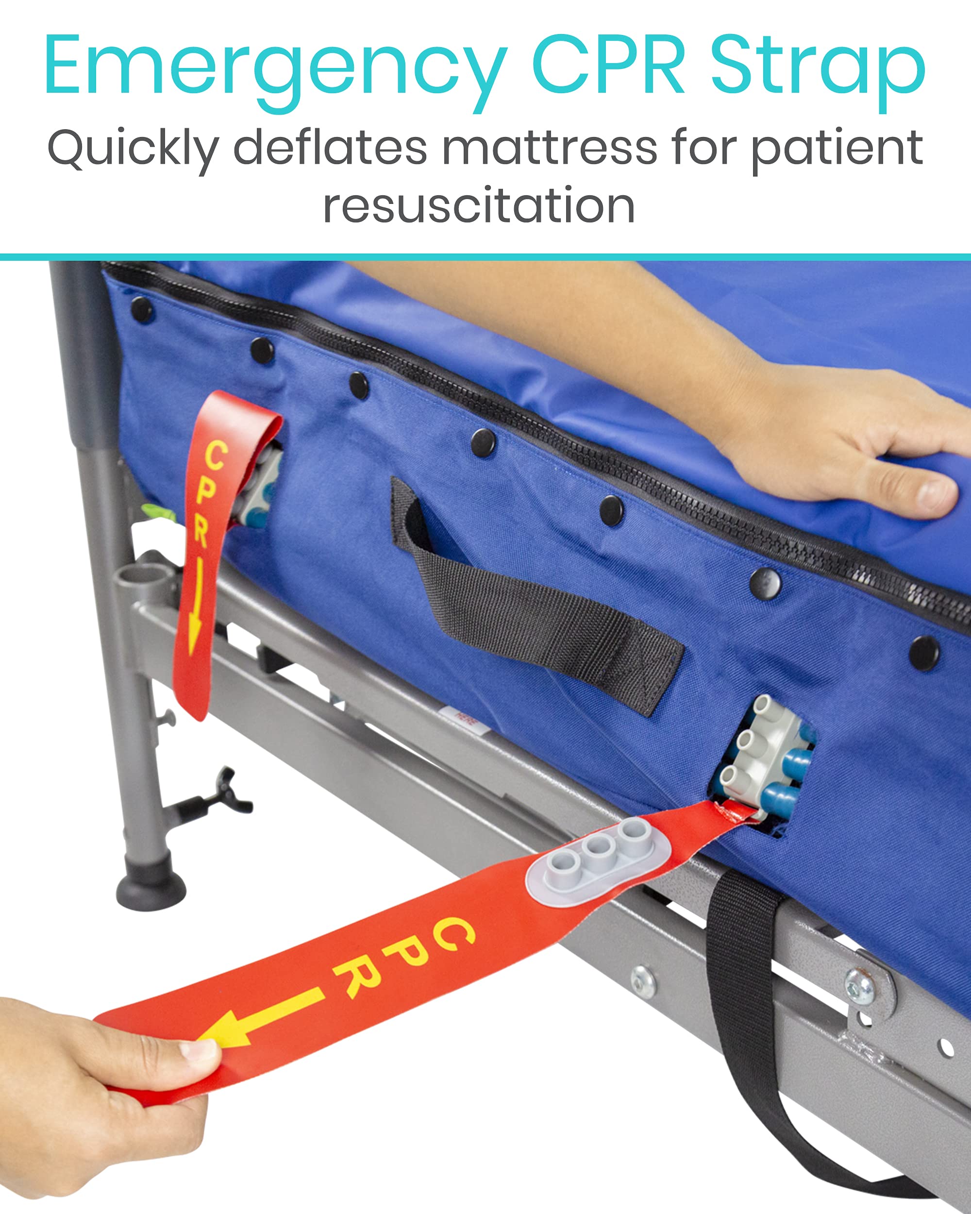 Vive 8" Alternating Pressure Mattress Low Air Loss Hospital