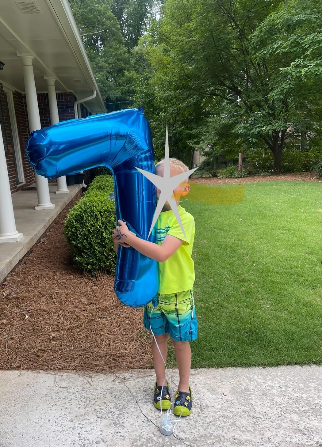 7 Numbers Balloon, 40 Inch 7 Balloons for Birthday Party, Dark Blue Number Balloons for 7, 17, 27 Game Competition Wedding Anniversaries Party, Christmas and New Years Eve Party