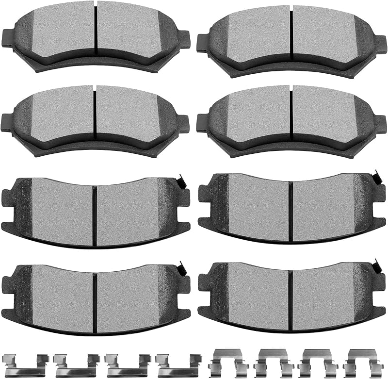 Pastilhas de freio cerâmicas SCITOO para Chevrolet Impala e Monte Carlo – Kit com 8 unidades