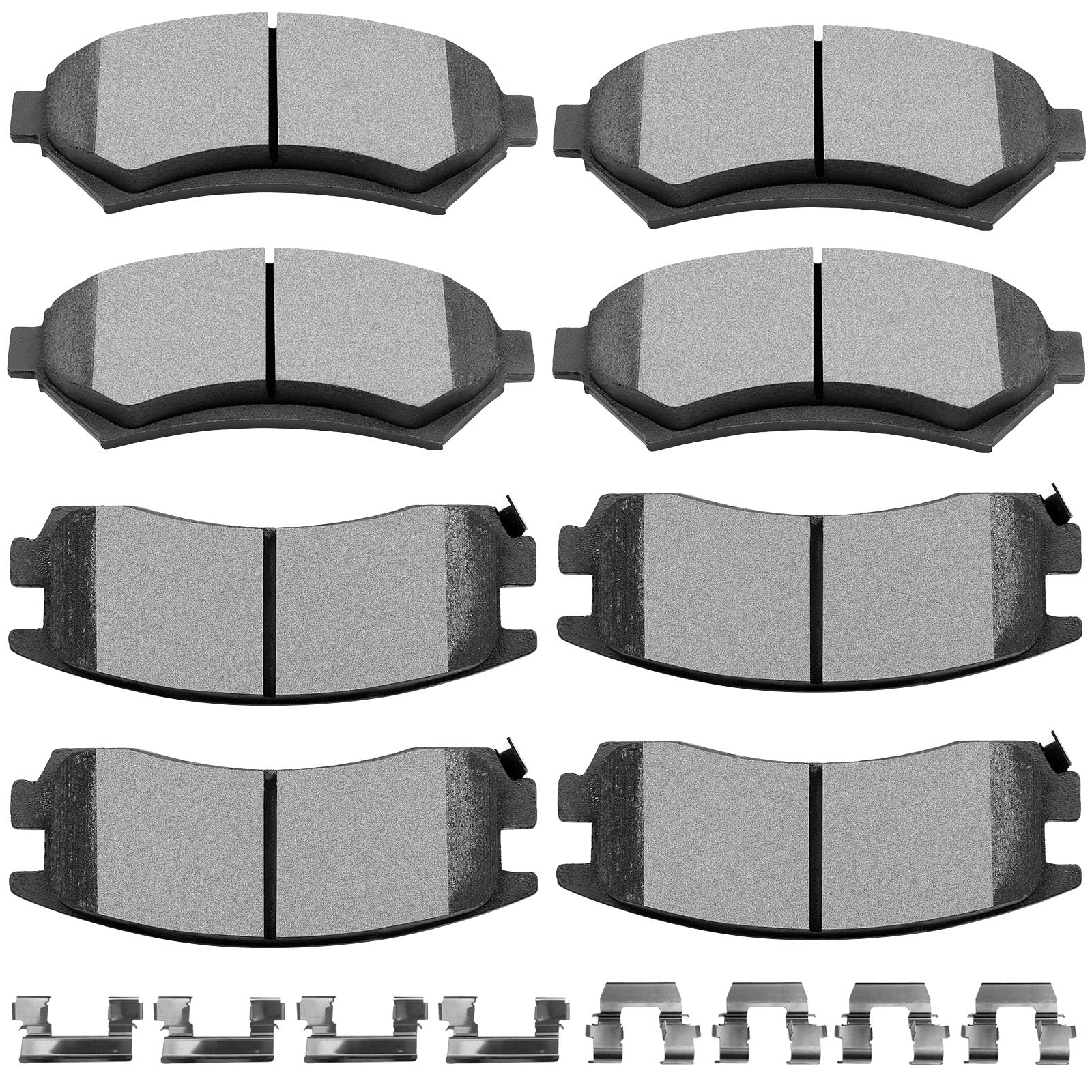 SCITOO D699 D714 Front Rear Ceramic Brake Pads Set Fit For Chevy For Impala | For Chevy For Venture,For Buick For Century,For Cadillac For DeVille,For Oldsmobile For Intrigue,For Pontiac For Grand Prix