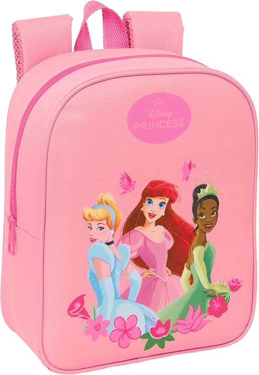 PRINCESAS - Mochila Infantil, Mochila Niño, Mochila Escolar, Adaptable a Carro, Ideal para Guardería, Cómoda y Versátil,