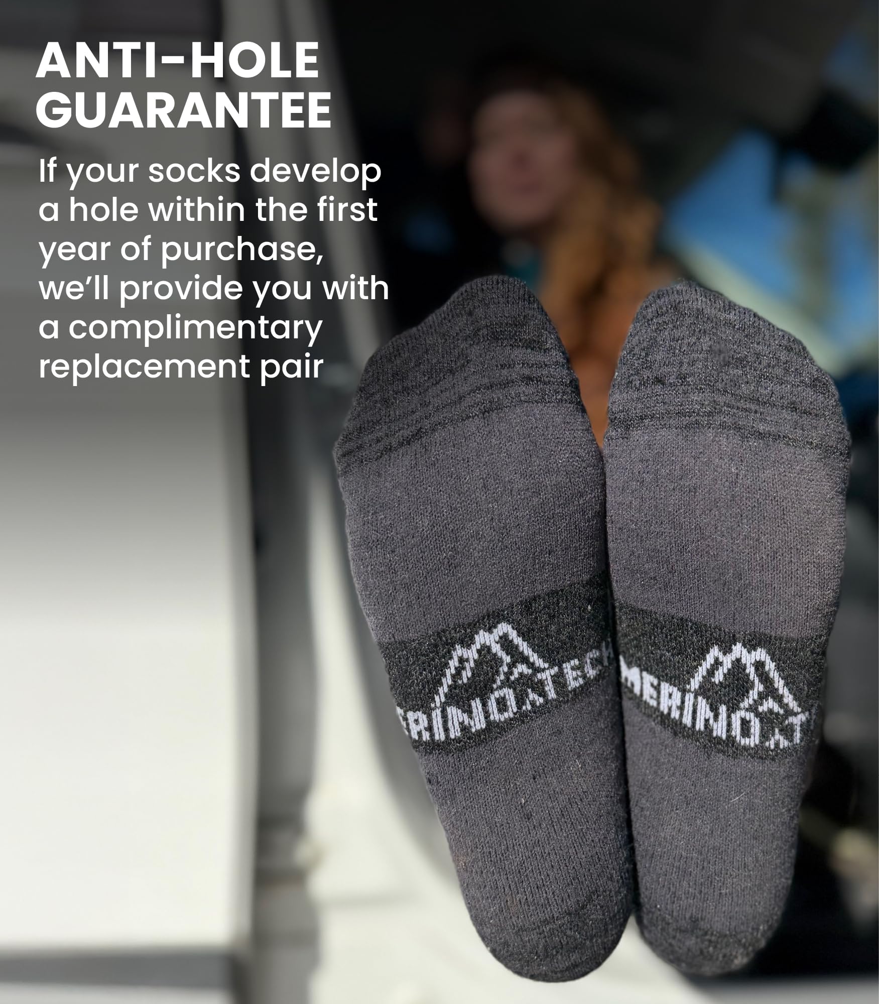 Merino.tech Calcetines Térmicos Lana Merino para Hombre y Mujer - Transpirables, Suaves, Trekking y Deporte