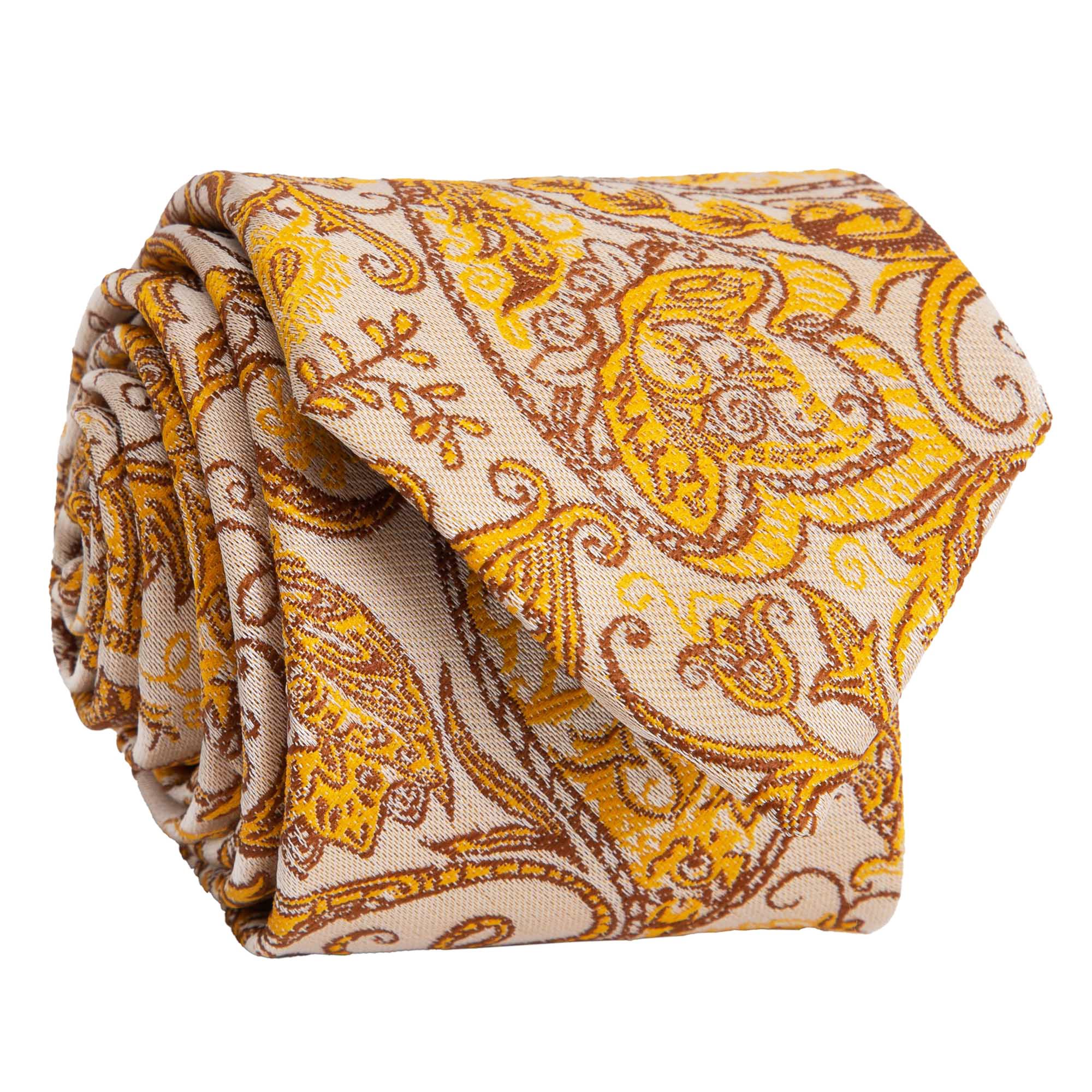 to the nines Microfiber Yellow Men's Tie-picture-13