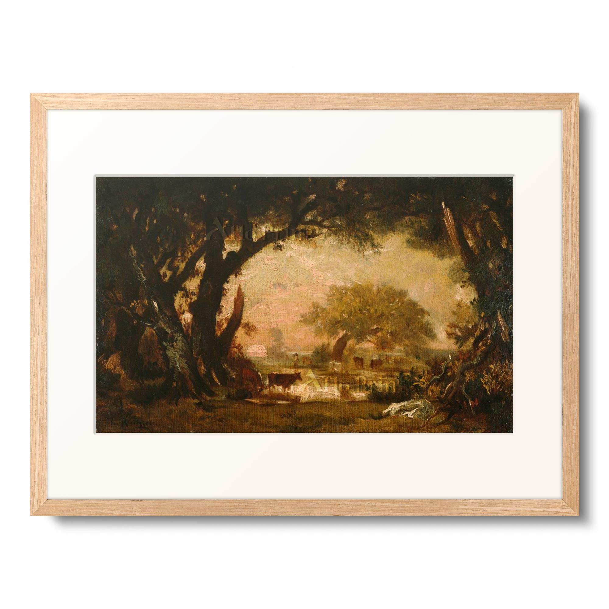 Amazon.co.jp: テオドール・ルソー Theodore Rousseau 「Lichtung im