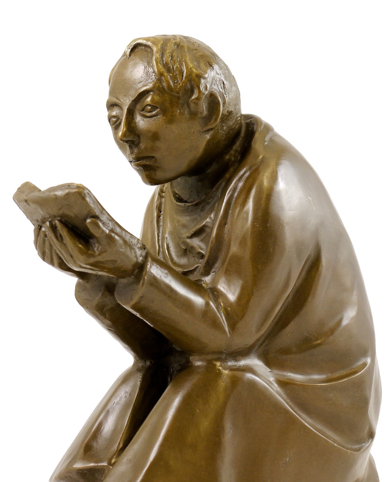 Kunst & Ambiente - Der Buchleser (1936) - Ernst Barlach Skulptur - Echte Bronze signiert - Bronzefigur Güstrow - Deko Figuren - Edel Statue