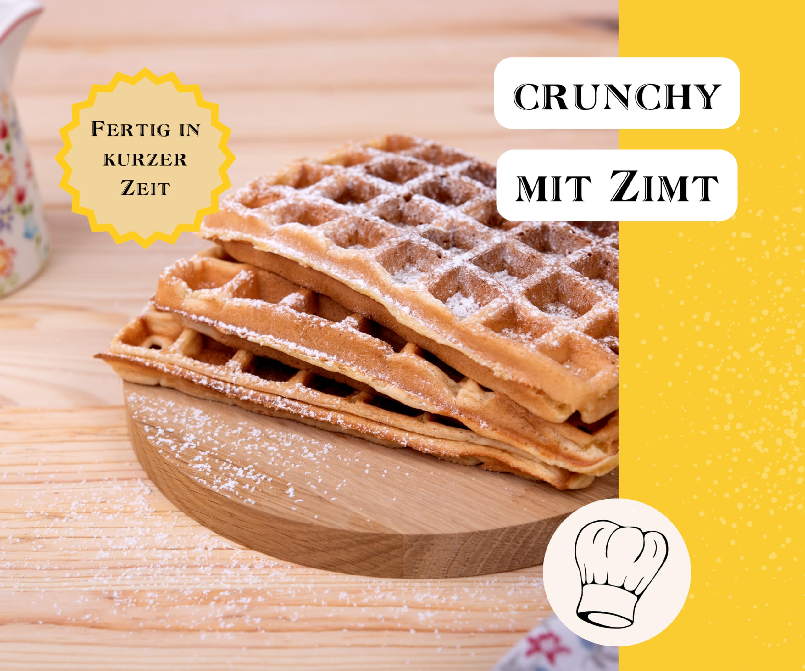 BEST BACK glutenfreier Waffelteig Backmischung 5 kg, 5er Pack (1 kg)