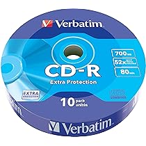 Verbatim CD-R 80MIN Datalife Protection, Confezione da 10