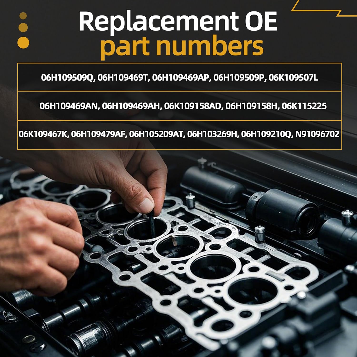 EA888 Engine Timing Chain Kit Timing Cover Tensioner Guide Rail Kit replacement fit for Audi A4 A6 Q5 TT fit for Volkswagen Tiguan Passat Jetta GTI Beetle 1.8T 2.0T 06-17