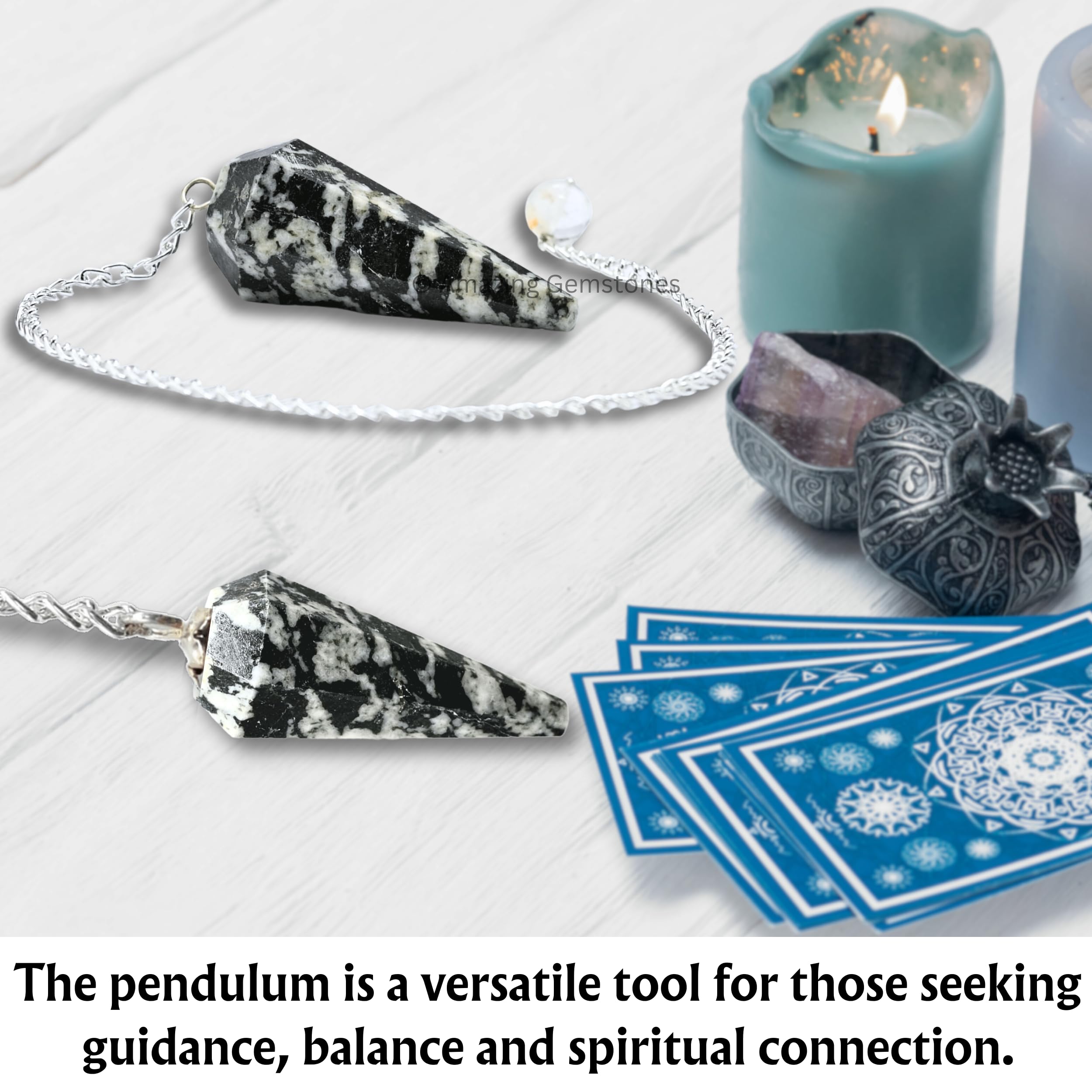 PYOR Black Tourmaline Good Luck Pendant| Chakra Cambodia - View #6