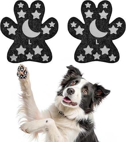 Miniatura 10 de BEAUTYZOO Protector de patas de perro antideslizante, almohadillas para patas de perros para tracción en suelos de madera dura, calcomanías