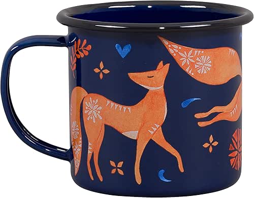 Folklore Woodland Watercolor Durable Travel Enamel Beverage Mug