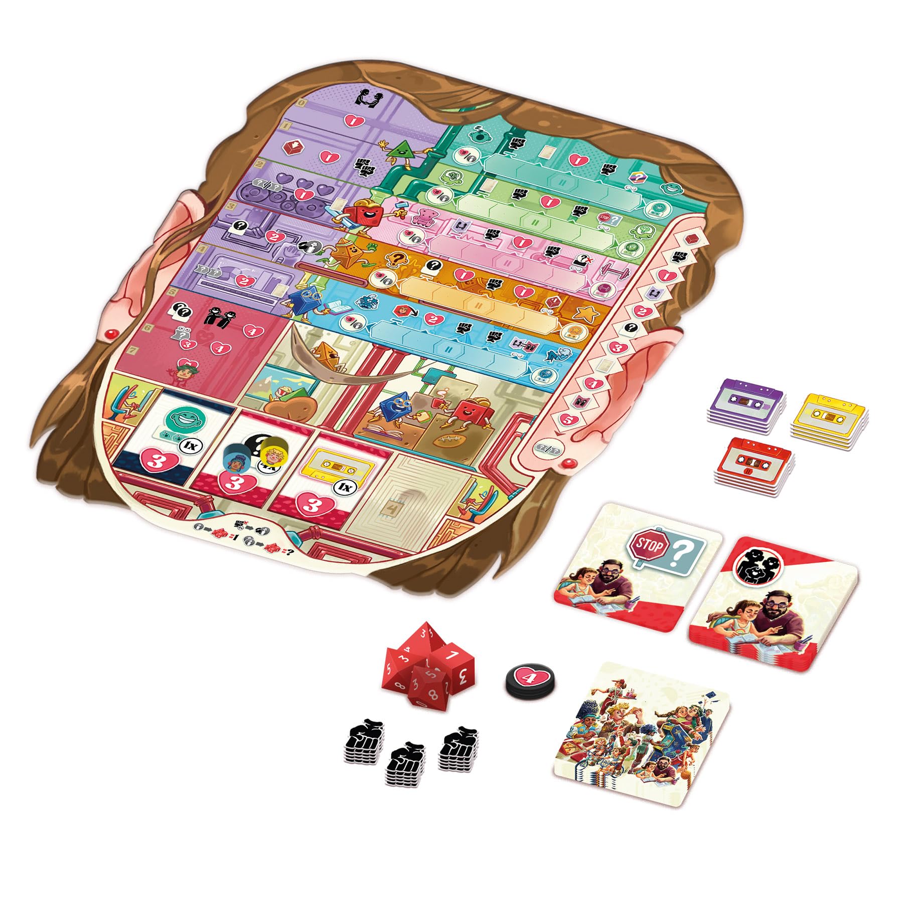Asmodee - Coming of Age - Ludonova - Narracyjna i strategiczna gra planszowa - Gra Expert dla dorosłych - od 14 lat - 1 do 4 graczy - 40-80 min - wersja francuska