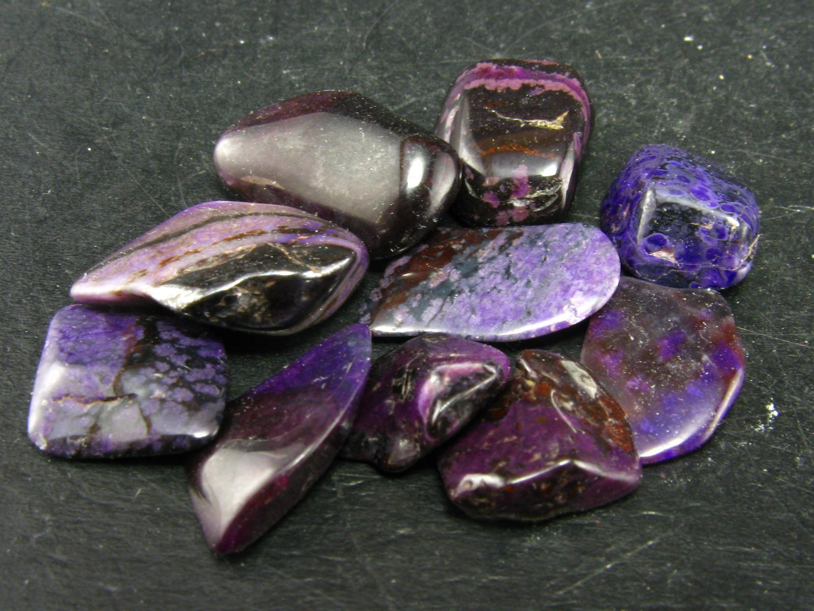 10 Sugilite Pieces From South Africa - 10 Grams