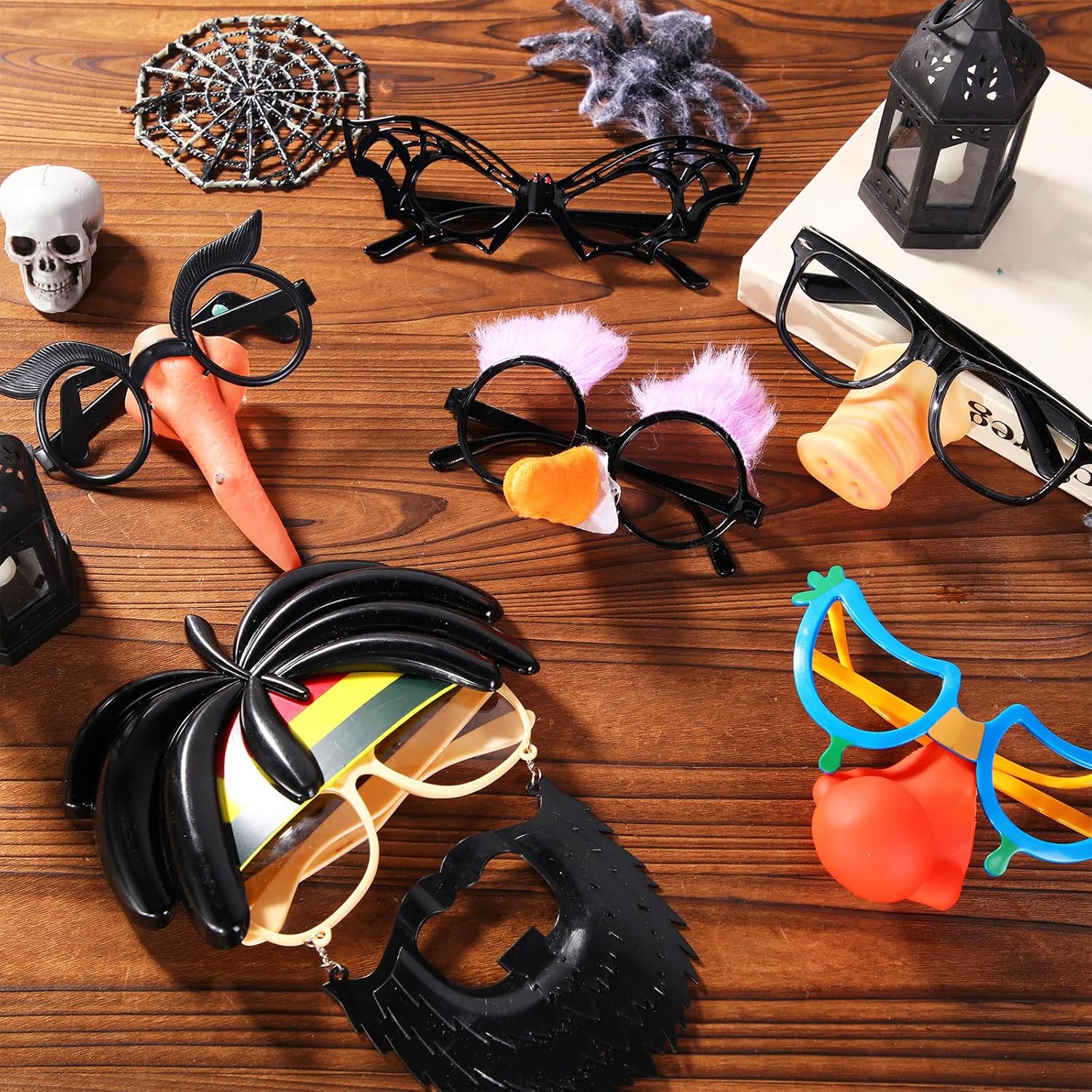 Sumind 6 Pairs Funny Glasses for Adults Disguise Sunglasses Novelty Glasses for Photo Booth Props Costume Party Favors - Image 2