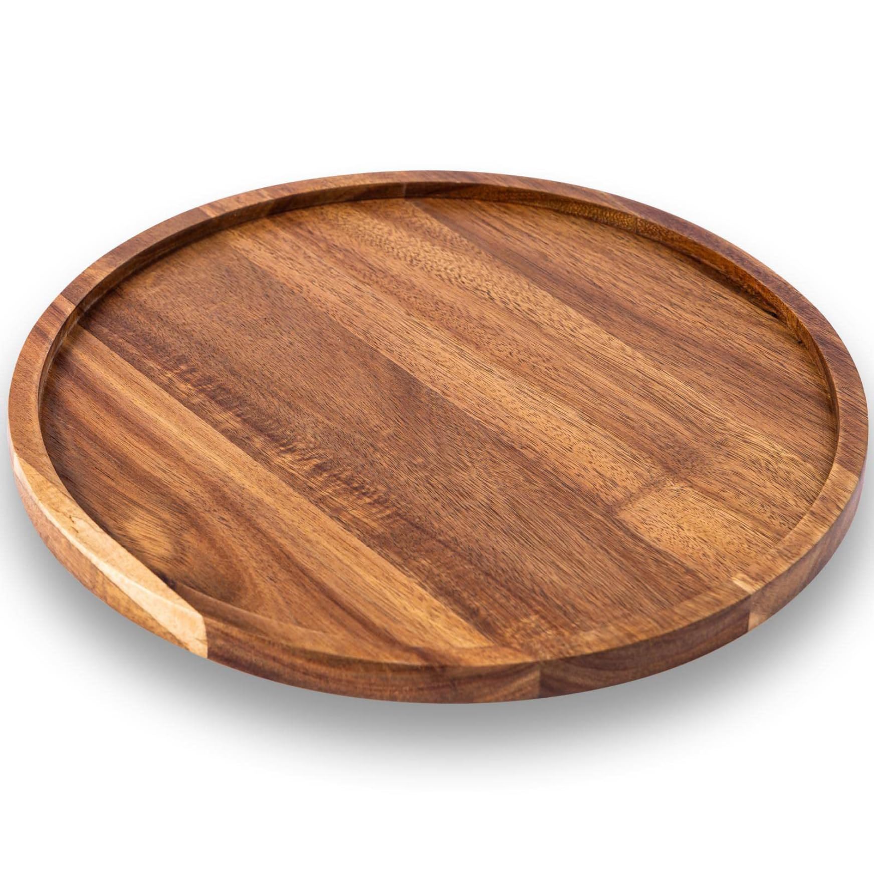 Planche de Service Plateau Rond en Bois idéal pour apéritifs