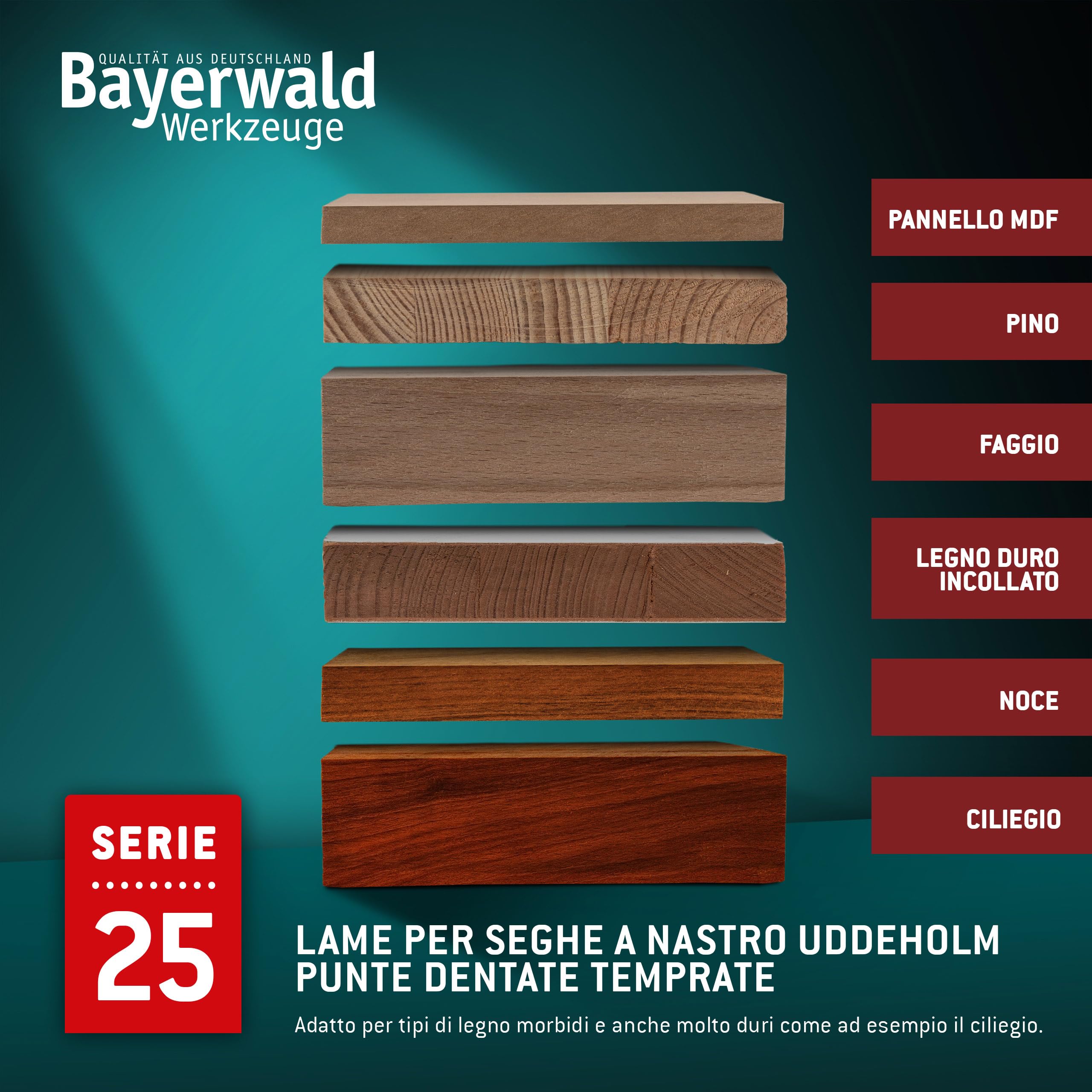 Bayerwald Uddeholm - Lama per sega a nastro temprata, 2630 x 15 x 0,5 x 6, per tutti i tipi di legno/sega a nastro adatto per campi e molto altro ancora.