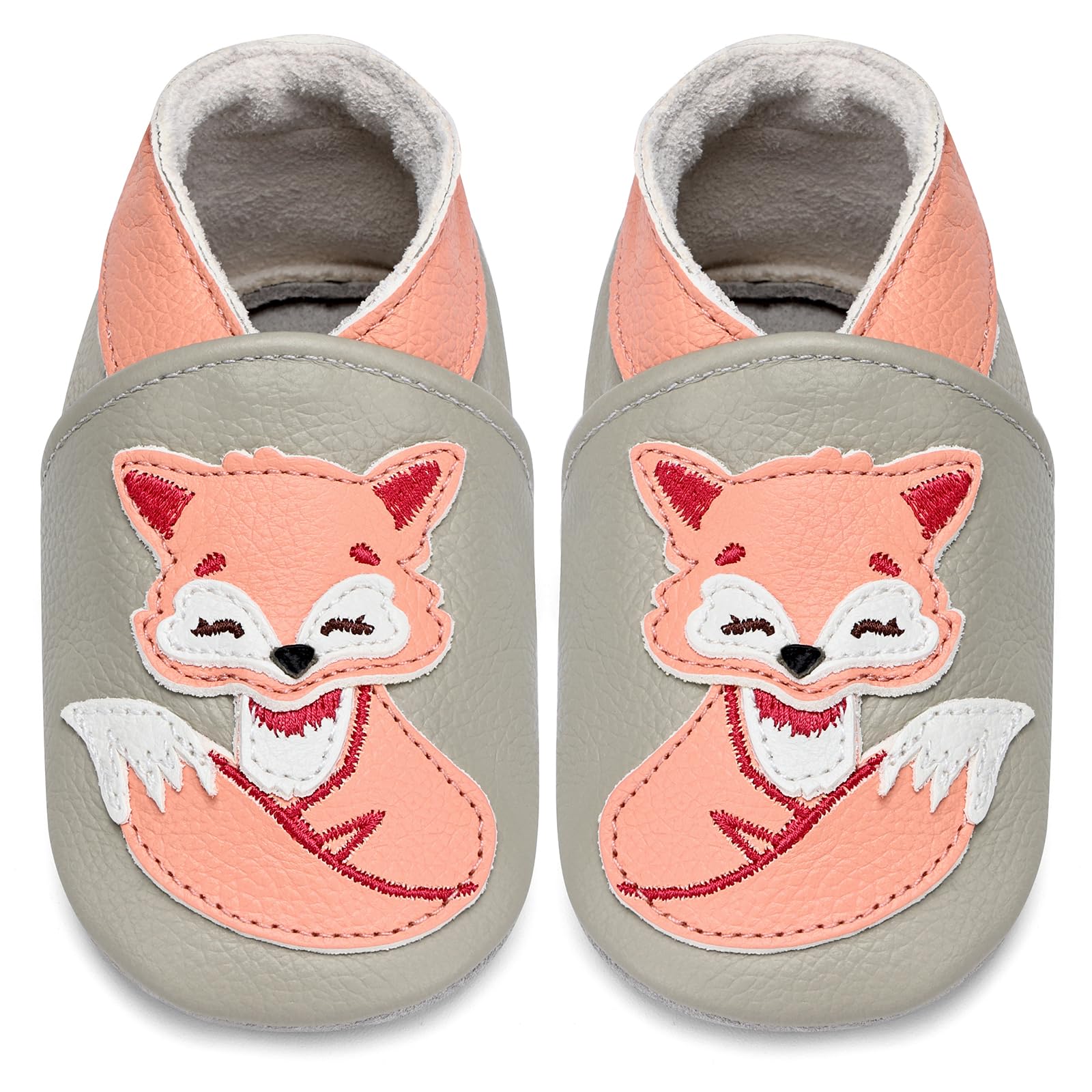 IceUnicorn Krabbelschuhe Baby Lauflernschuhe Jungen Mädchen Weicher Leder Babyhausschuhe Kleinkind Rutschfeste Lederschuhe Baby