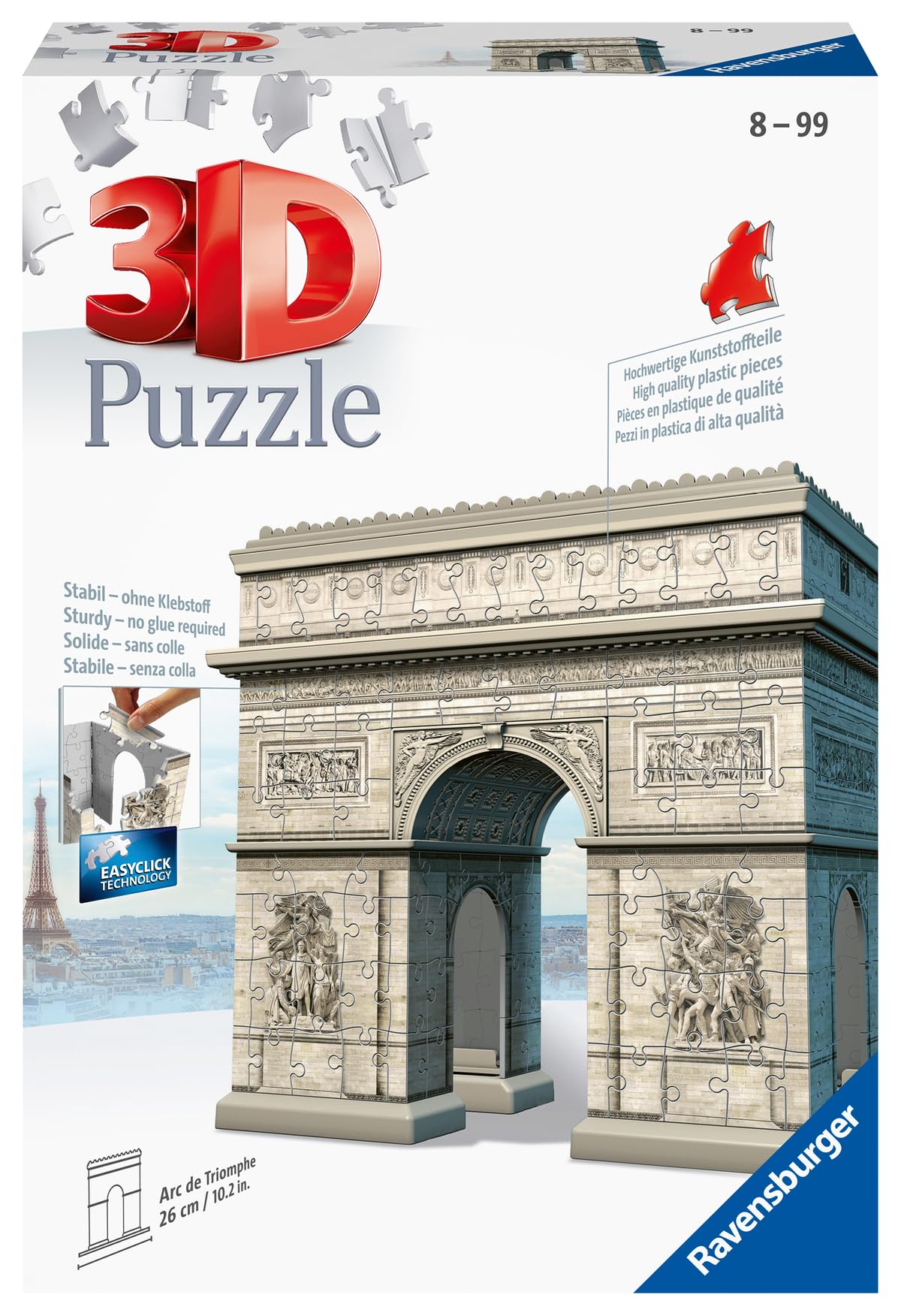 Ravensburger Arc De Triomphe, 216Pc 3D Jigsaw Puzzle