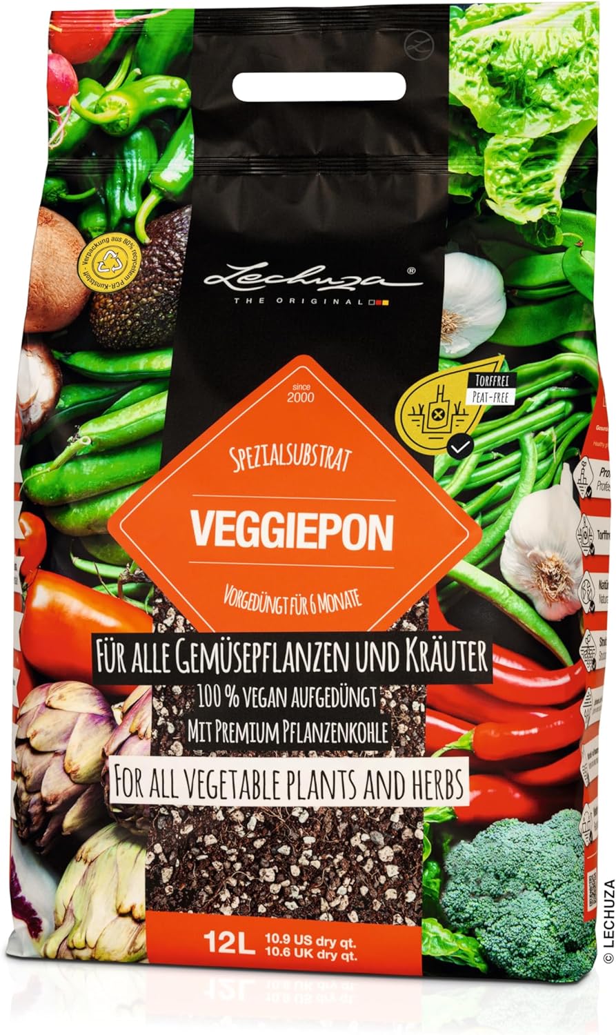 VEGGIEPON Organic Gardening Soil for Growing Vegetables, Fruits and Herbs, 2.7 US.Dry.gal