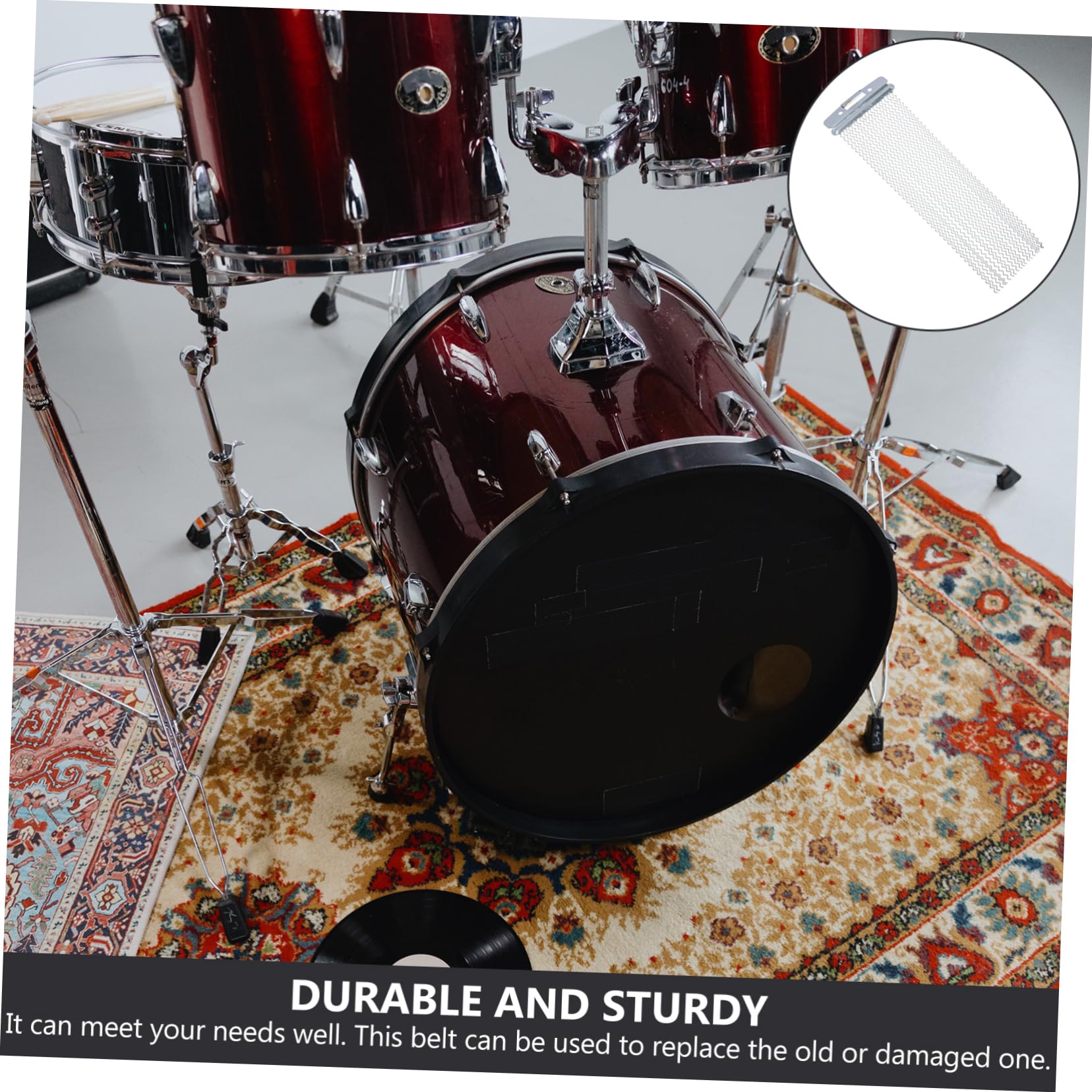 Toyvian Sangle Ajustable Pour Caisse Claire Et Djembé - Ceinture Percussion Robuste Et Confortable