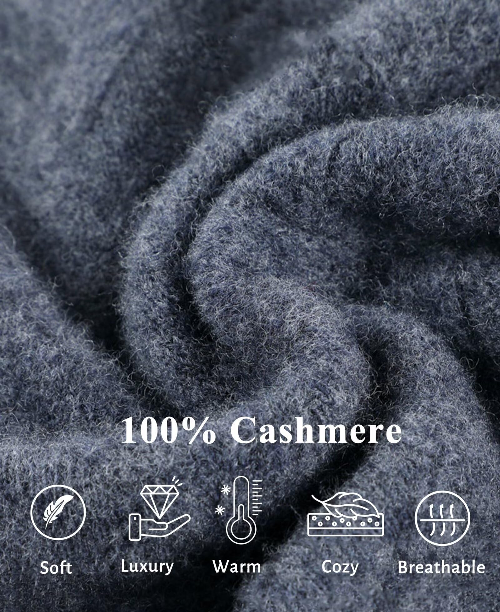 HNVAVQ 100% Cashmere Maglione Uomo Inverno