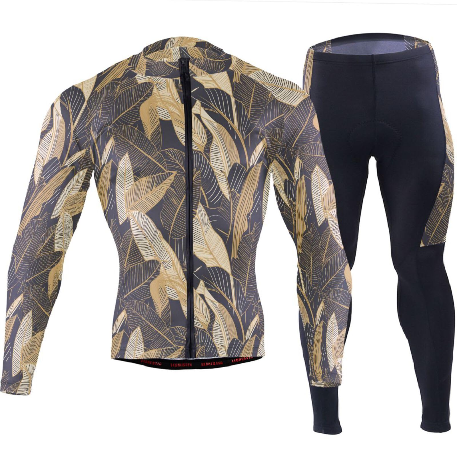 Radtrikot Herren mit Taschen, Windbreaker, langärmelig, 3D-gepolstert