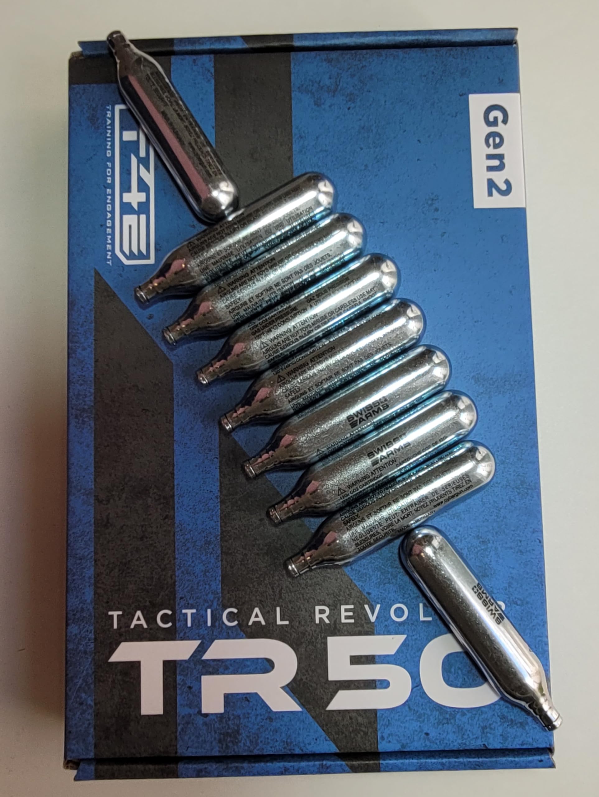 Pack de 5 Bombonas de CO2 + 100 Bolas de Goma .50 + Maletin para Airsoft