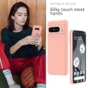 YATWIN Silicone Back Case for Google Pixel 8 Pro, Soft-Touch Phone Back Cover for Google Pixel 8 Pro - Pink gallery image