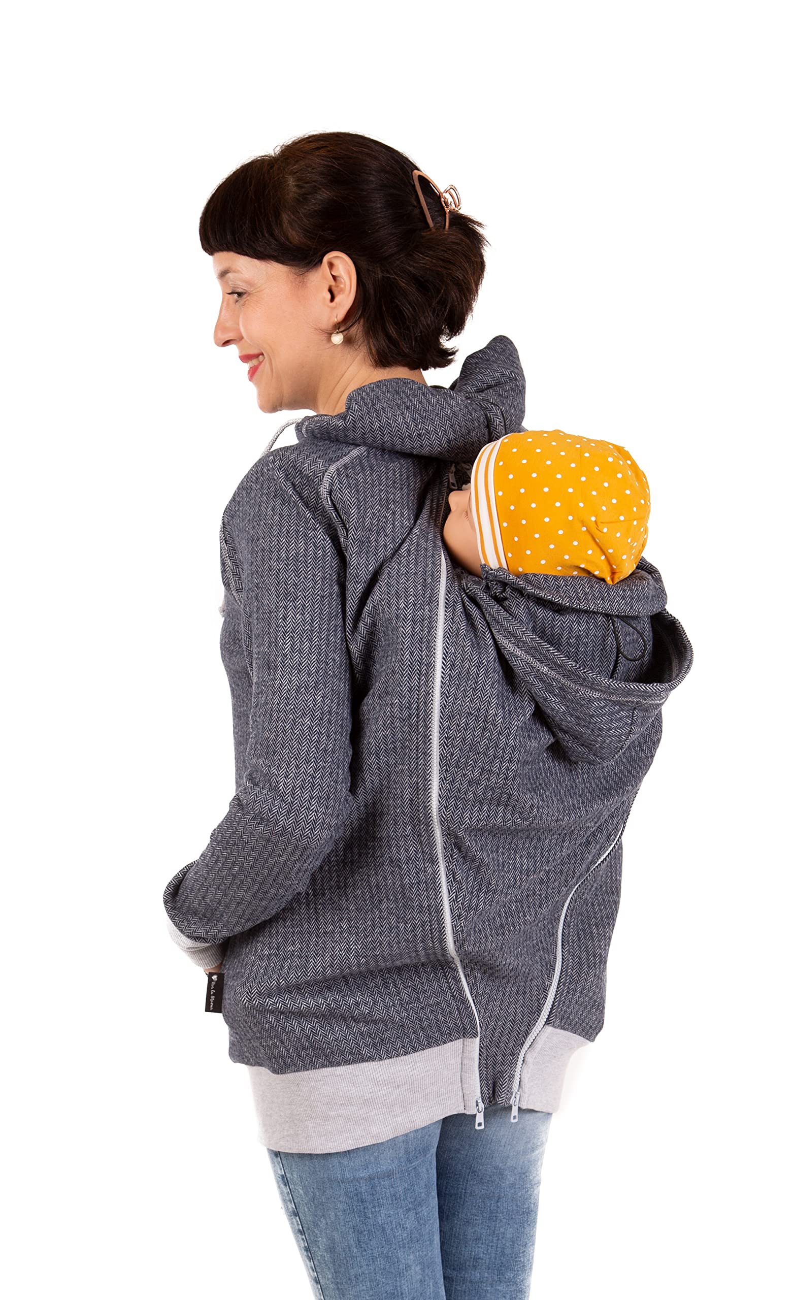 Viva la Mama 3in1 leichte Tragejacke für Mama und Baby, Umstandsjacke - Cleo