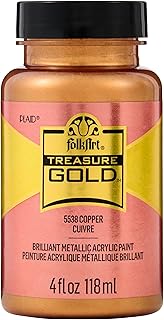 FolkArt Treasure Gold Brilliant Metallic Paint, 4 oz, Copper
