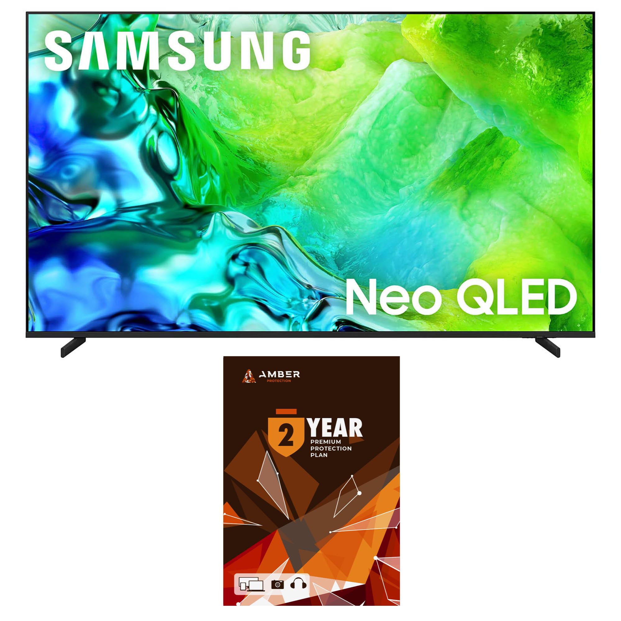 Samsung QN55QN80HAFXZA 55 Inch Neo QLED 4K TV with 2 Year Amber Protection Plan (2026)