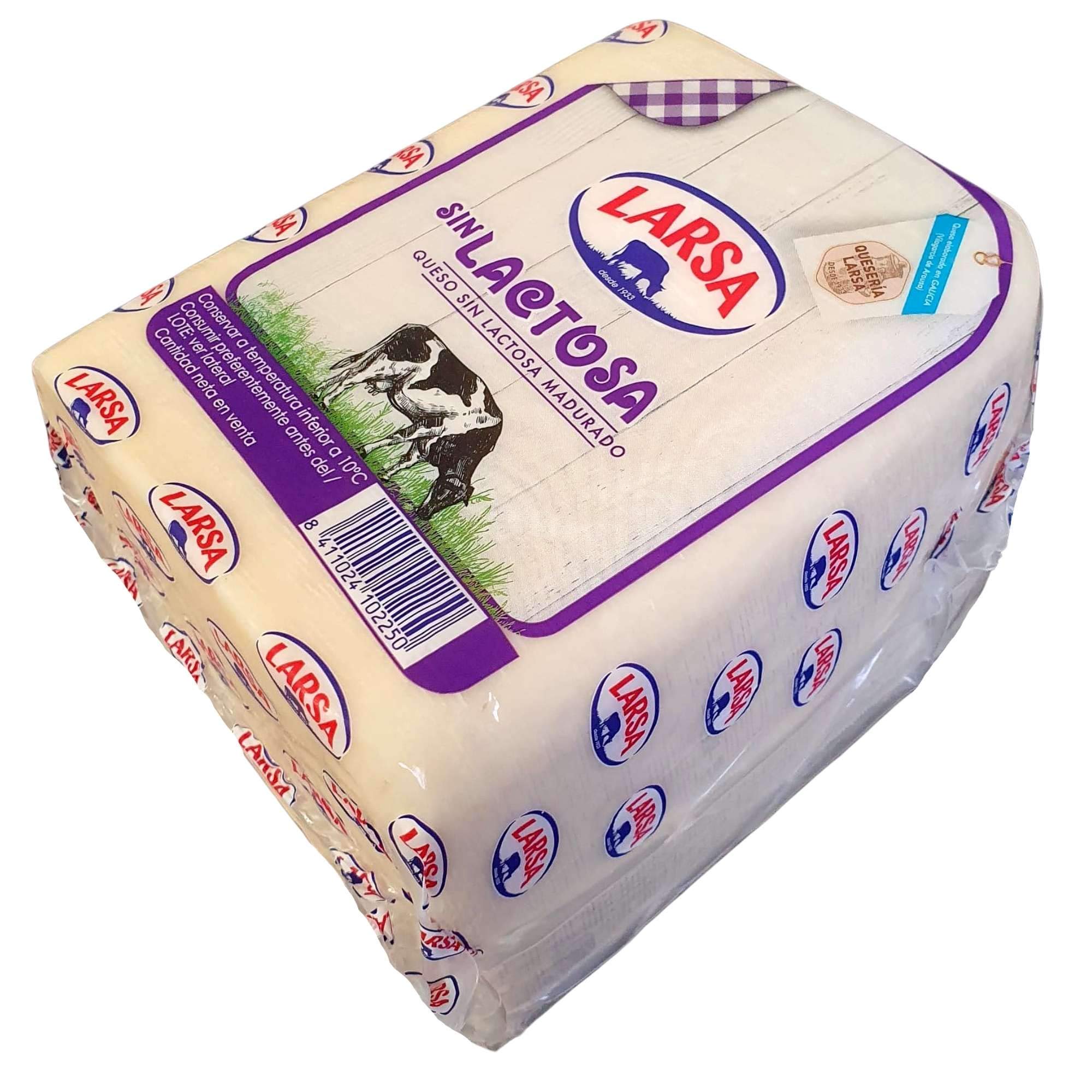 Queso Barra Sin Lactosa - Peso Aproximado 1500 gramos - El queso ideal que no puede faltar en las meriendas Ahora con Membrillo TDW (Queso SIN Lactosa con Membrillo)
