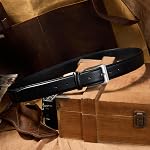 VATAN Men's Genuine Leather Dress Belts, Handmade Classic Every Day Leather Jeans Belt for Men Work Business Casual