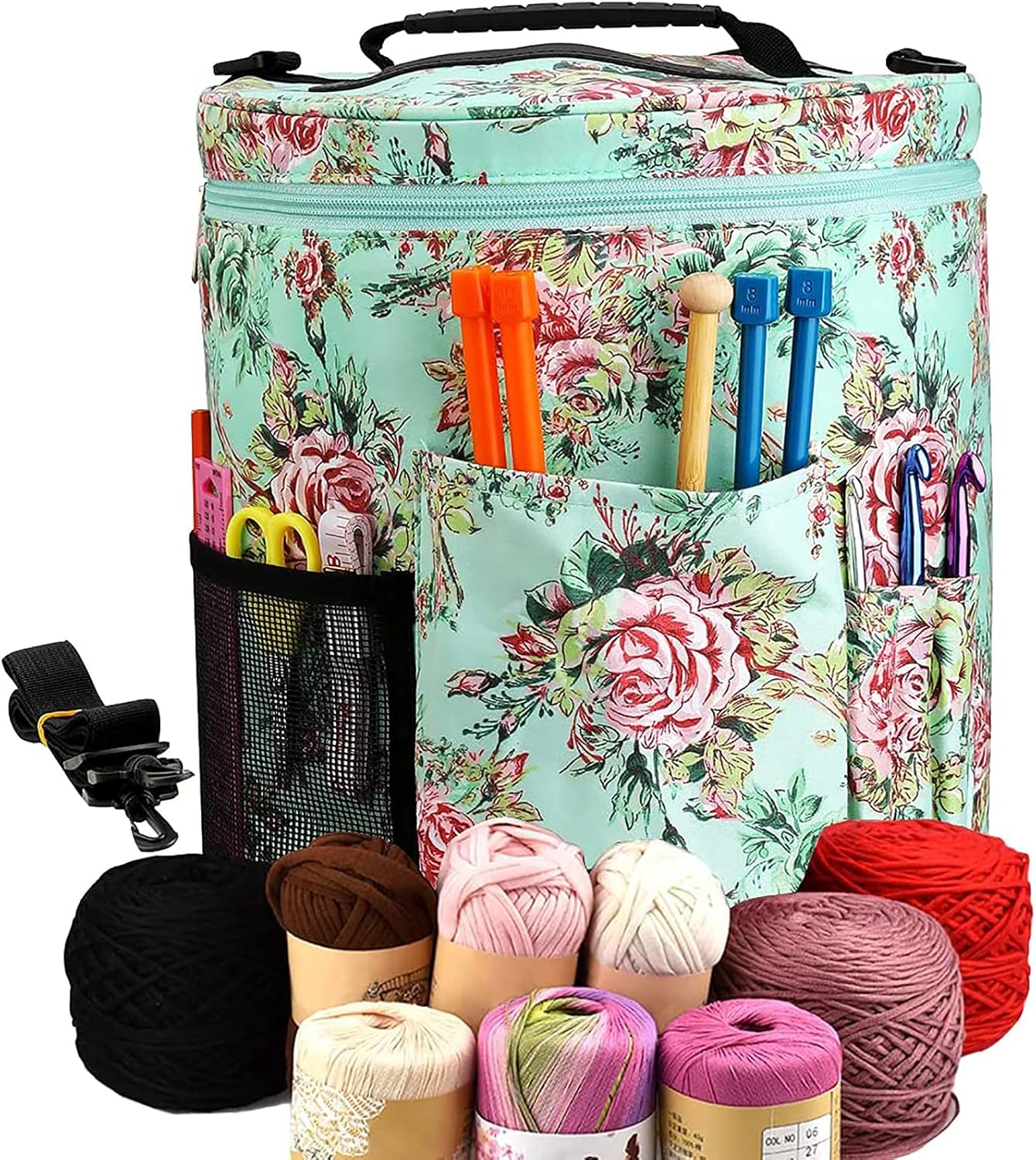 Crocheting & Knitting Bags & Cases Mesh Bag Lightweight Portable Yarn Crochet Thread Storage