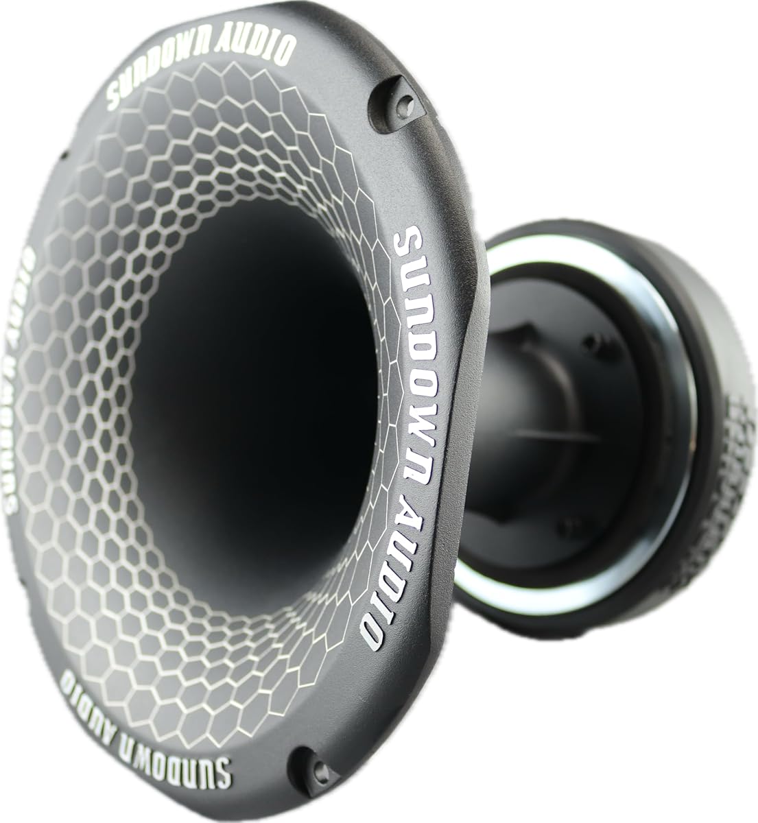 Sundown Audio SHFTL 2" Throat Super Horn Driver - 110W RMS (220W Program), 4 Ohm - 3" Voice Coil, Titanium Diaphragm, 118dB Sensitivity, 600Hz-20kHz - Die-Cast Aluminum Horn