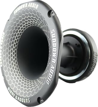 Sundown Audio SHFTL 2" Throat Super Horn Driver - 110W RMS 220W Program, 4 Ohm - 3" Voice Coil, Titanium Diaphragm, 118dB Sensitivity, 600Hz-20kHz - Die-Cast Aluminum Horn