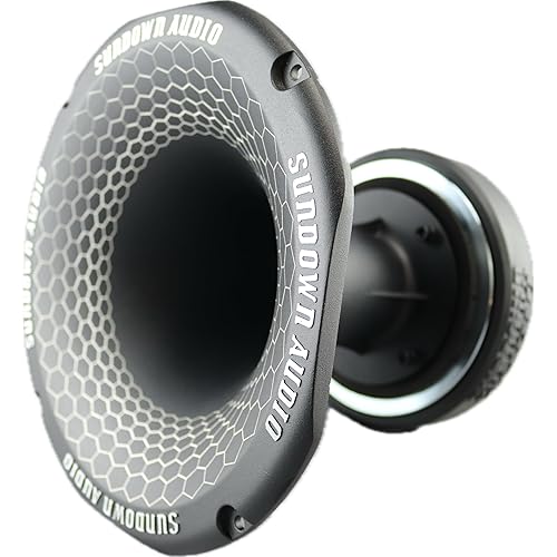 Sundown Audio SHFTL 2" Throat Super Horn Driver - 110W RMS (220W Program), 4 Ohm - 3" Voice Coil, Titanium Diaphragm, 118dB Sensitivity, 600Hz-20kHz - Die-Cast Aluminum Horn