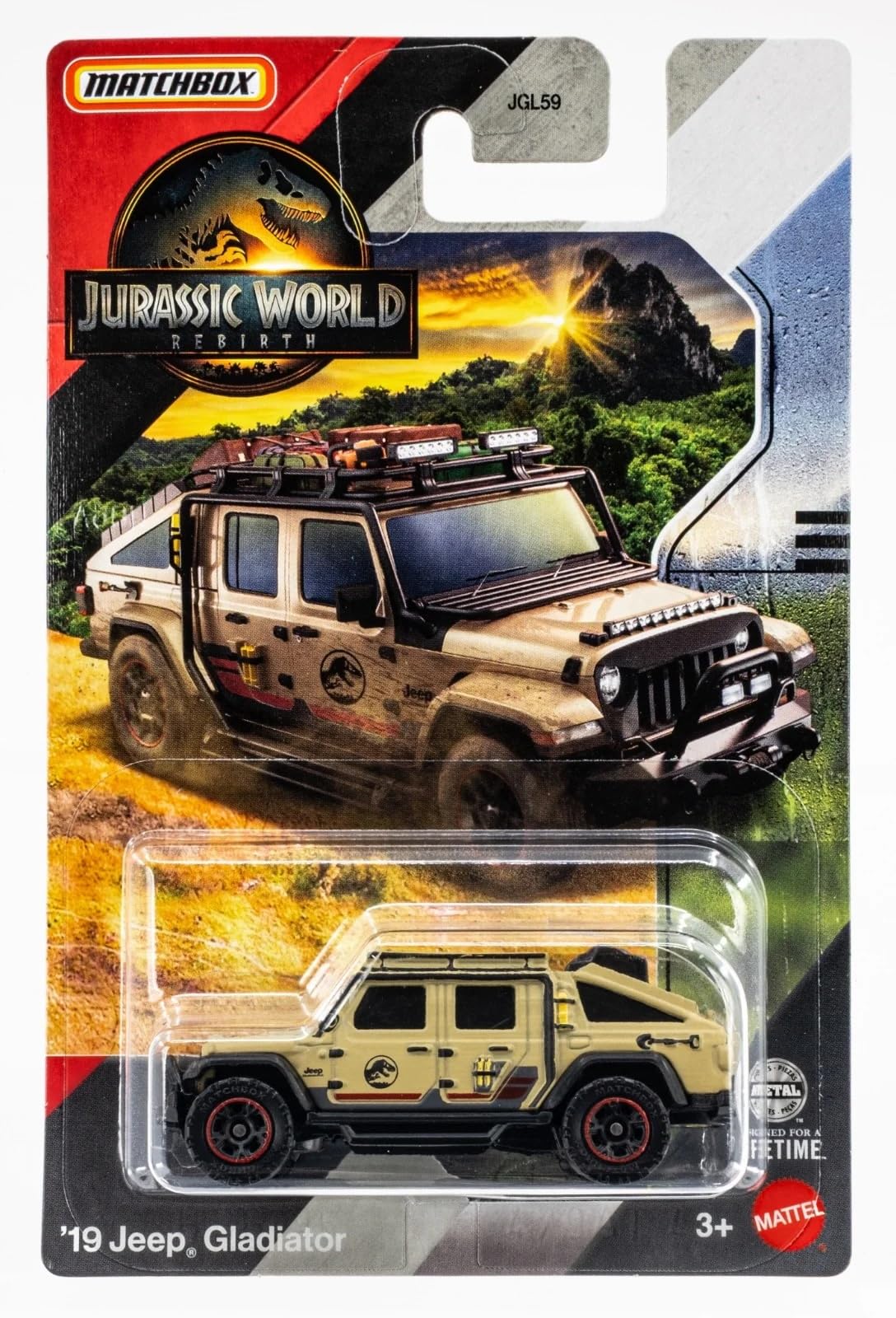 Jurassic World Matchbox Die-Cast Vehicle Set, '19 Jeep Gladiator Jurassic World Matchbox Die-Cast Vehicle Set, '19 Jeep Gladiator