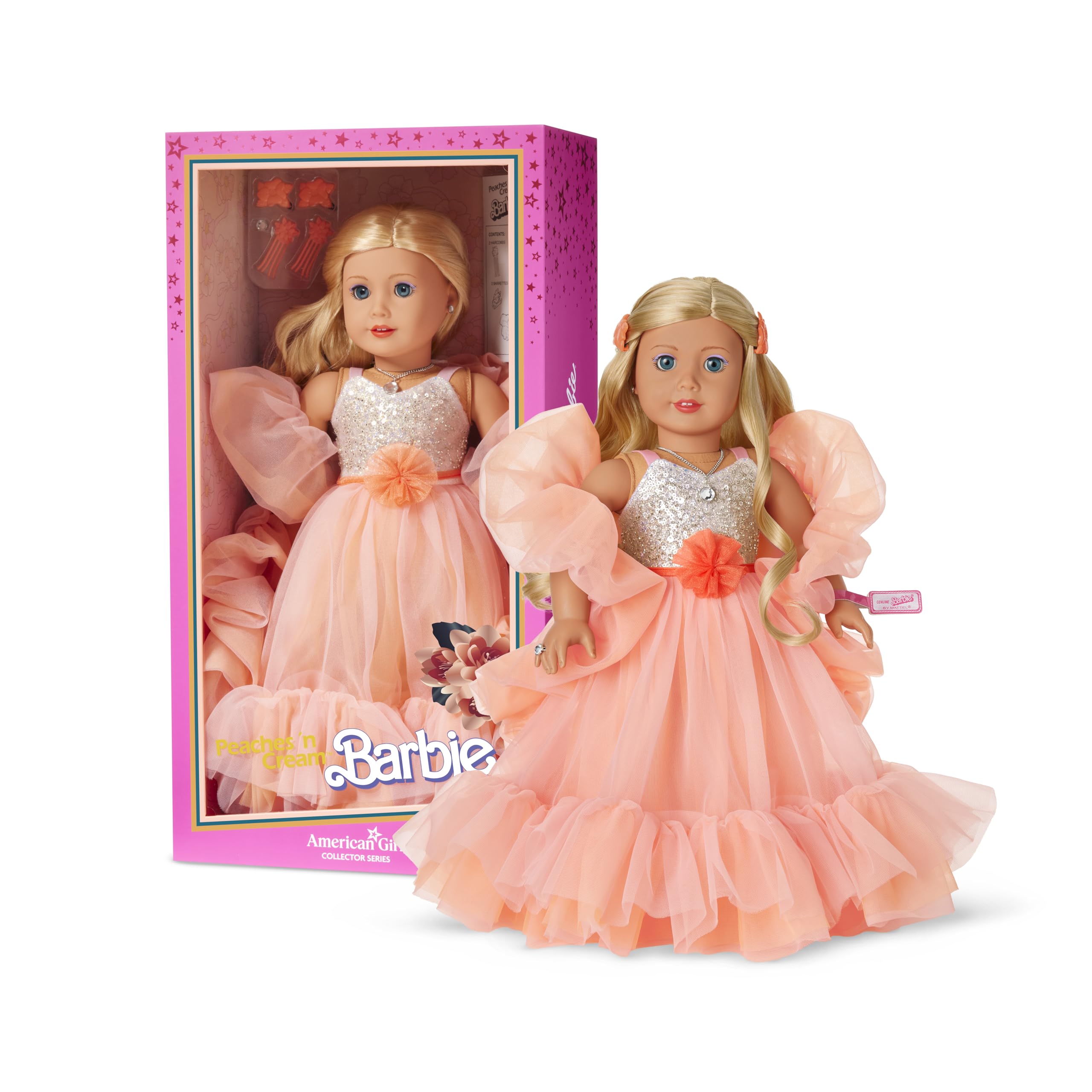 American Girl, Barbie, 18-inch Doll, Peaches ’n Cream Collector Doll with Blonde Hair, for Ages 8+
